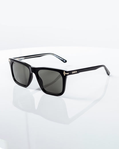 Anvil Sunglasses - Polished Black & Gray