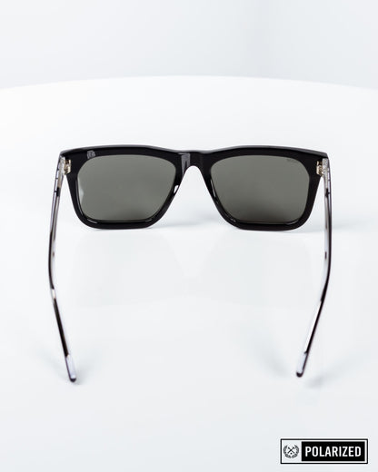 Anvil Sunglasses - Polished Black & Gray Polarized