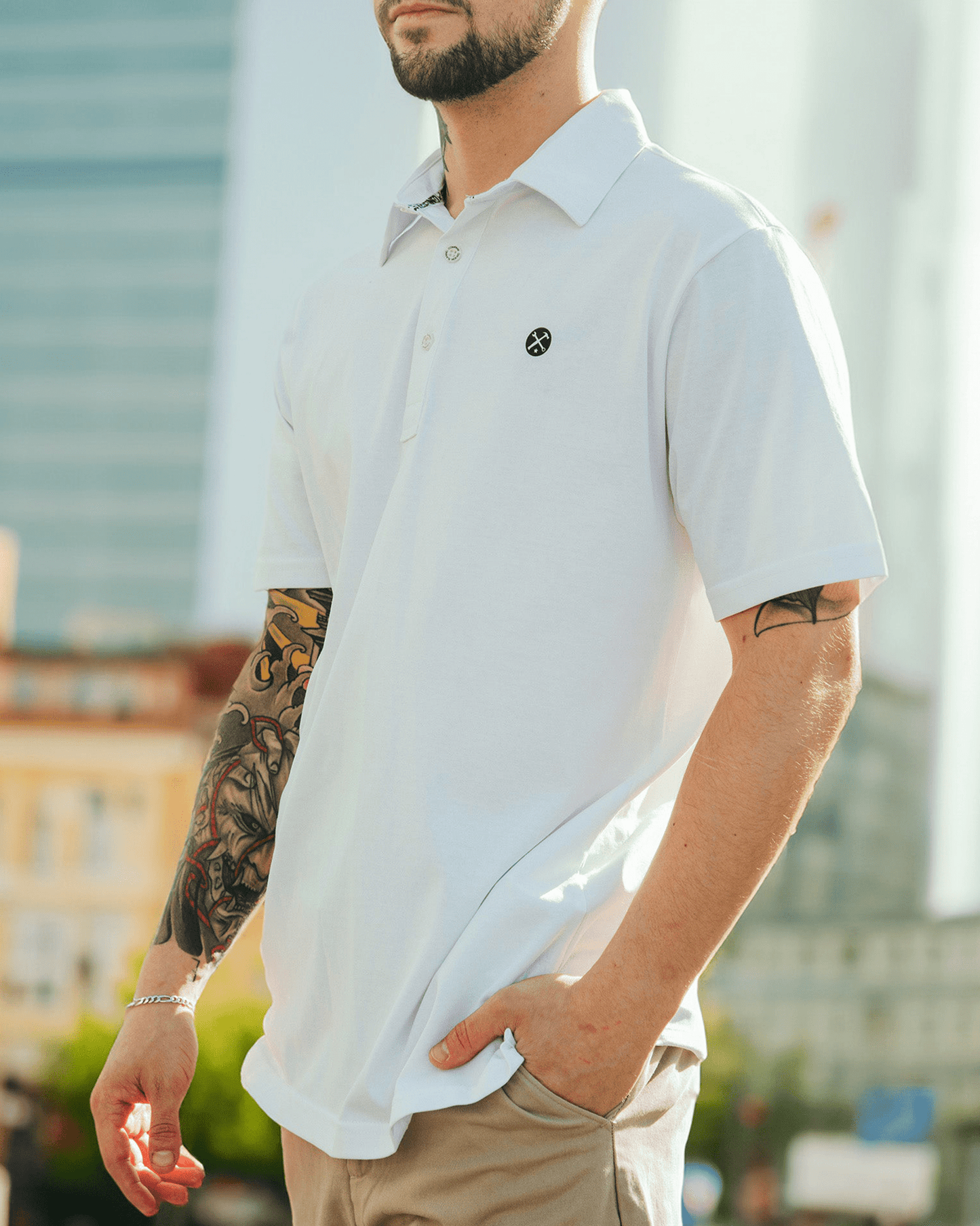 Athletic Premium Polo - White