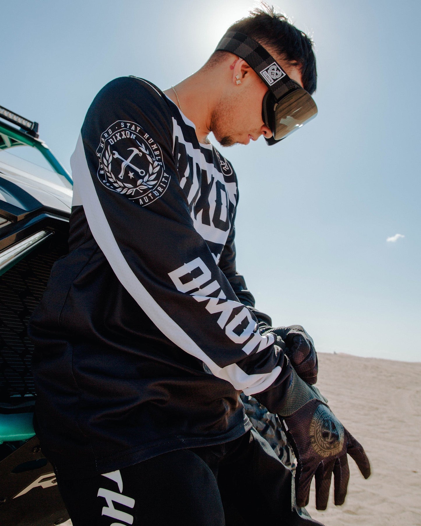 Badge Off-Road / MX Jersey - Black & White