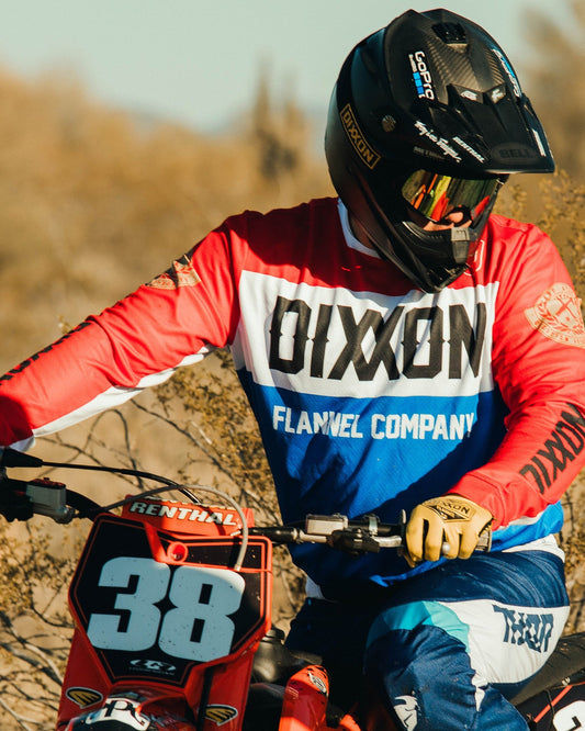 Badge Off-Road / MX Jersey - Red, White, & Blue