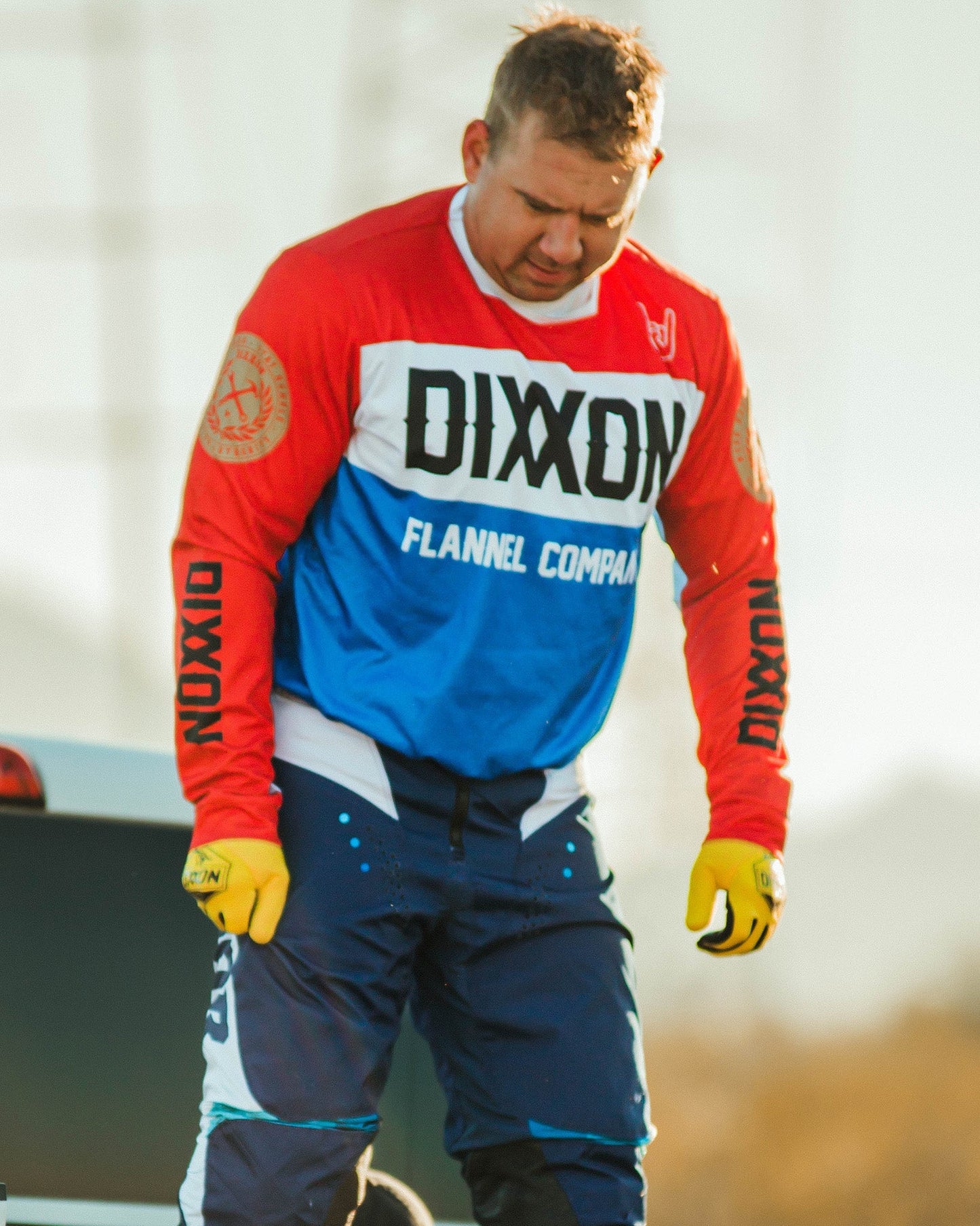 Badge Off-Road / MX Jersey - Red, White, & Blue