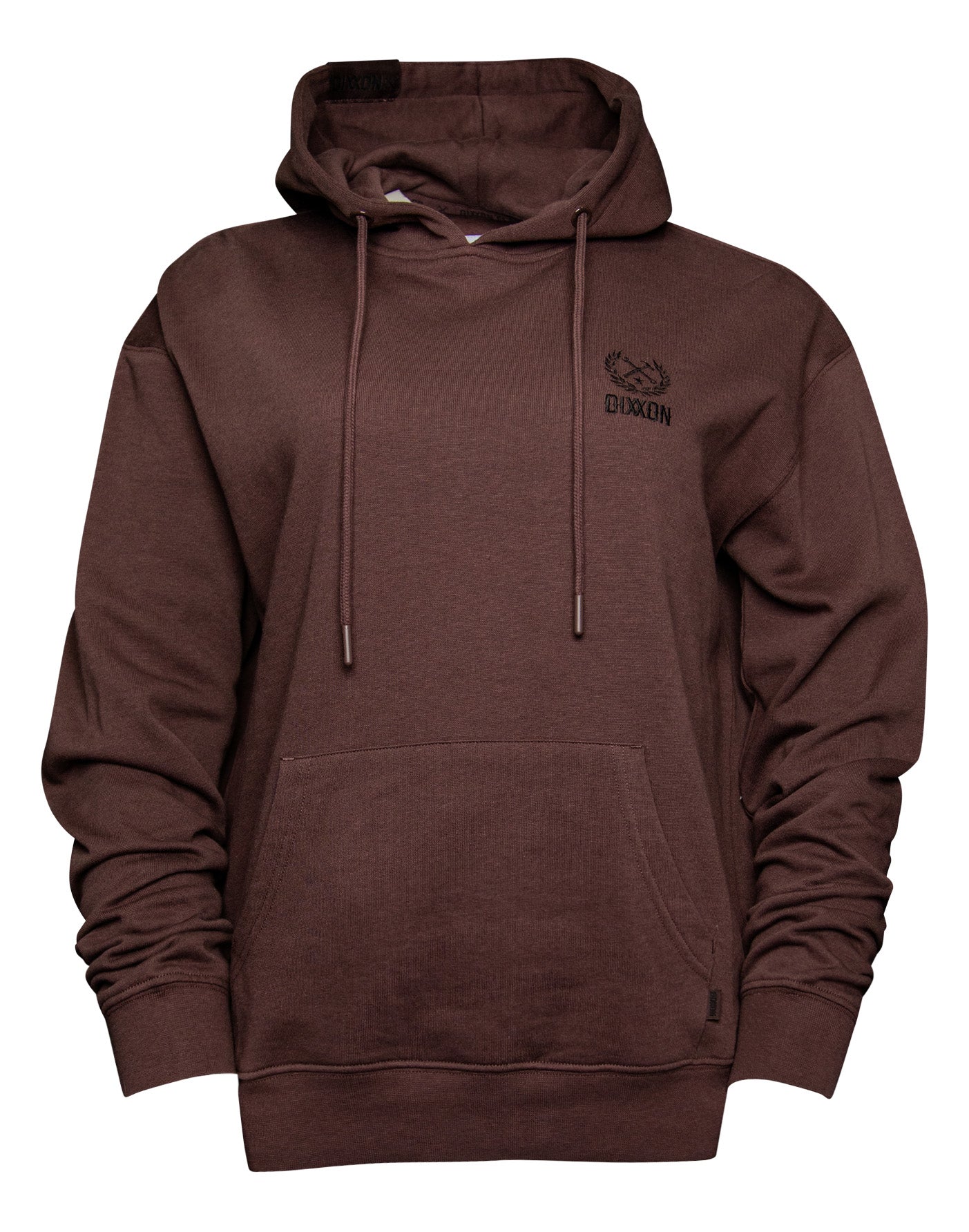 Black Crest Lightweight Pullover Hoodie - Brown