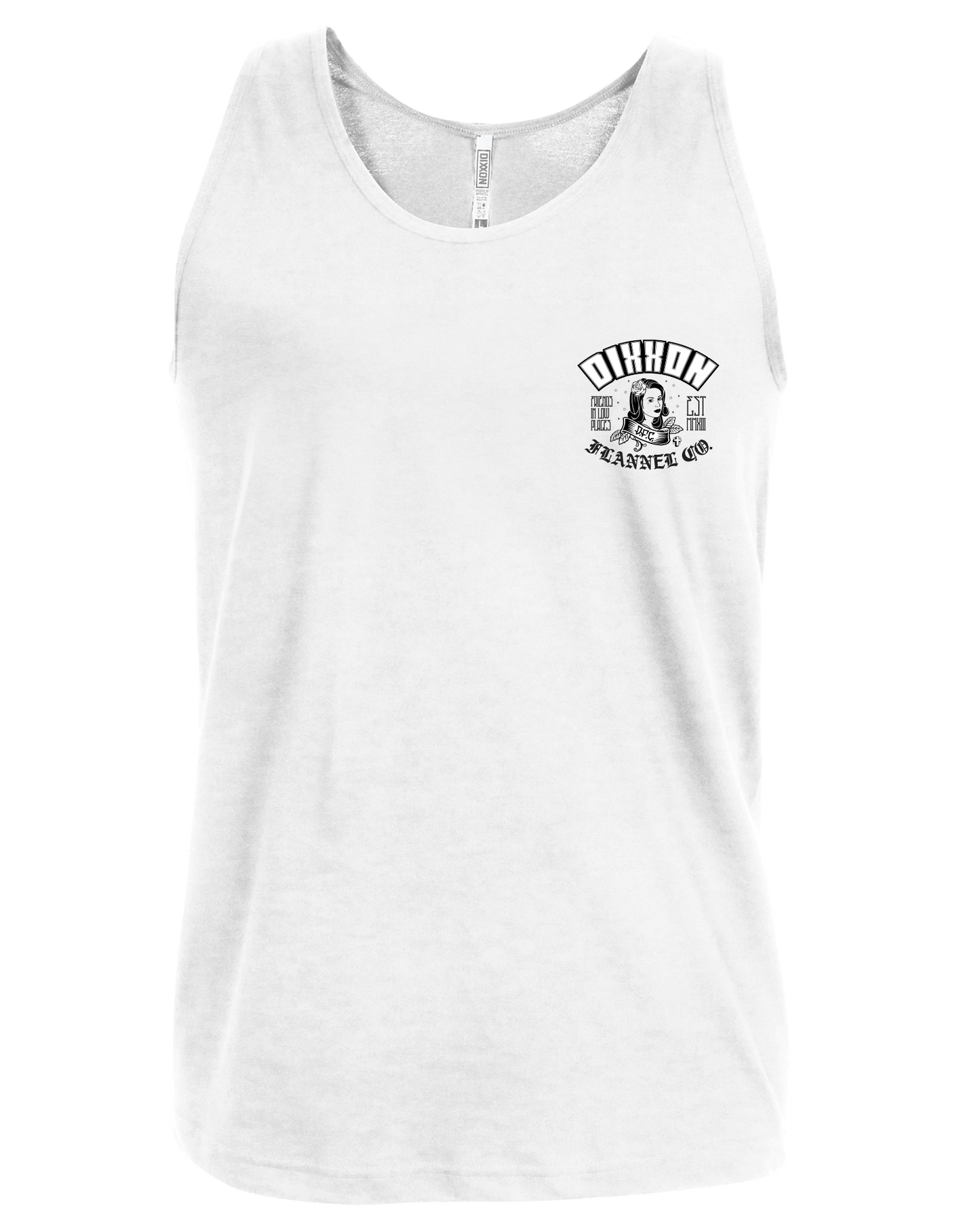 Black Maria Tank - White