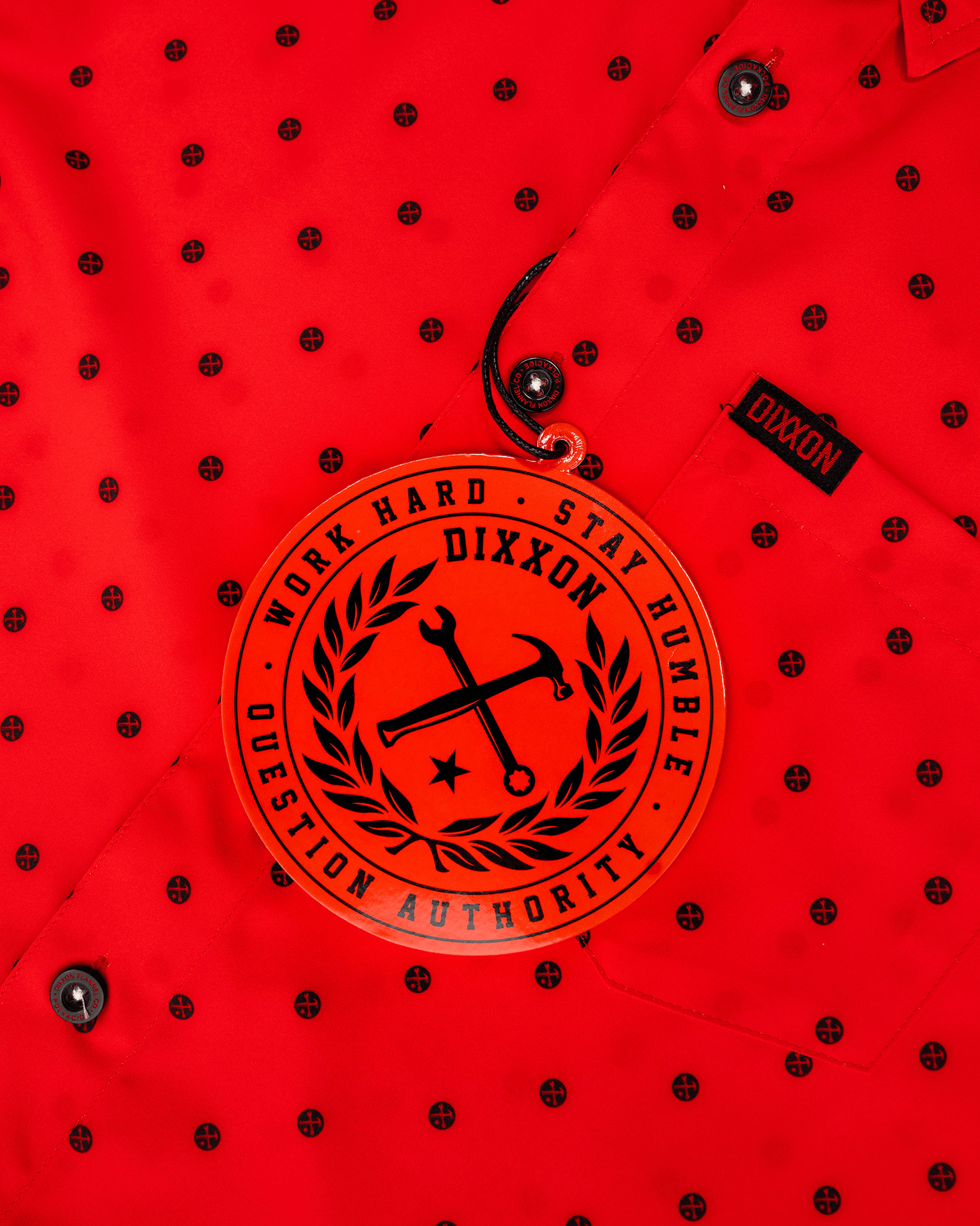 Black Polkacide Party Shirt - Red