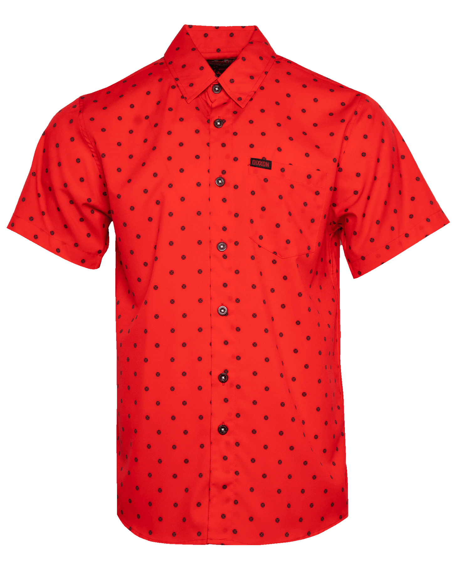 Black Polkacide Party Shirt - Red