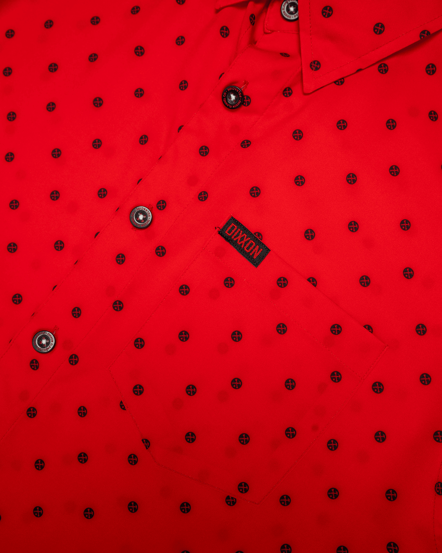 Black Polkacide Party Shirt - Red