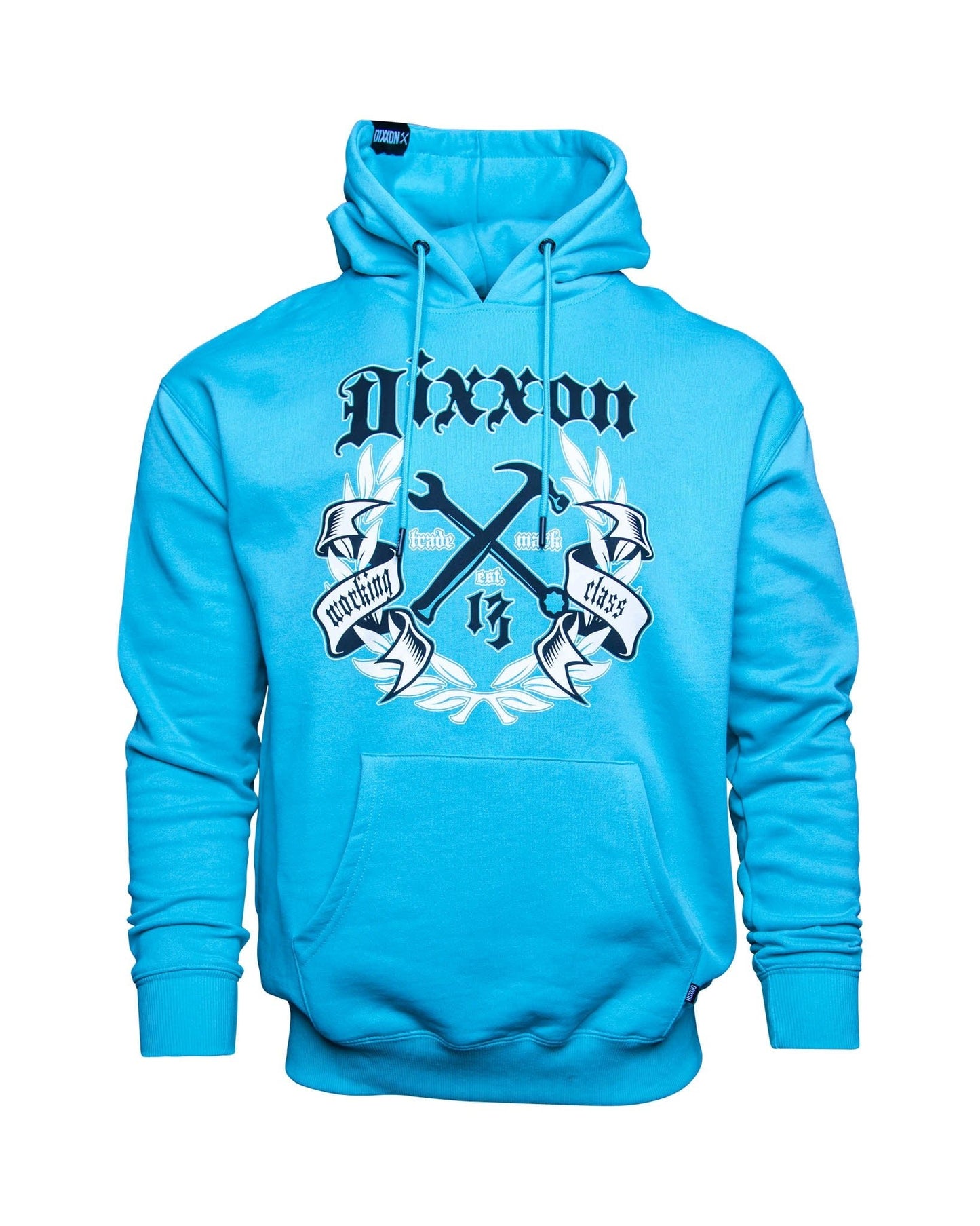 Black & White Award Crest Pullover Hoodie - Tiffany