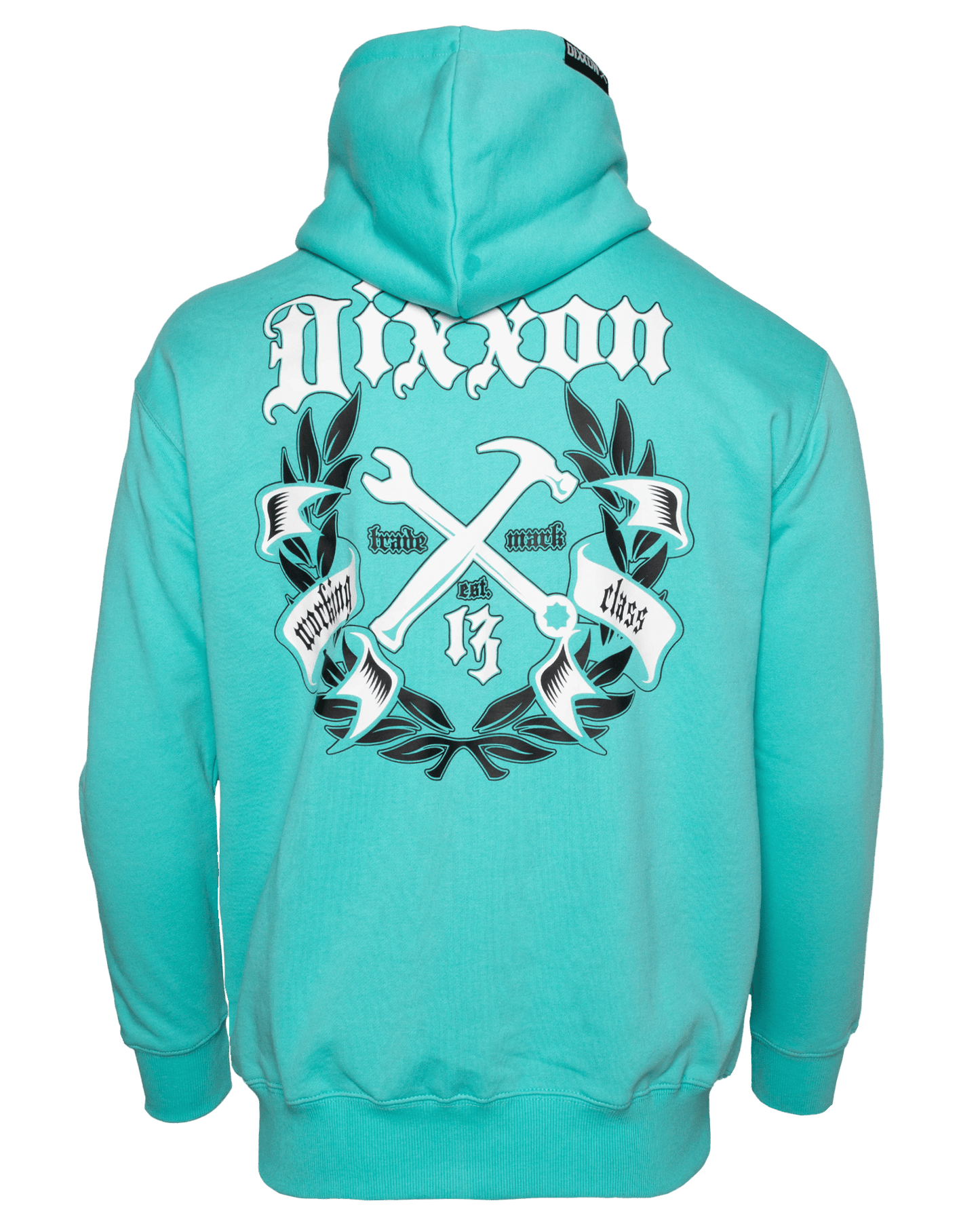 Black & White Award Crest Zip Up - Tiffany