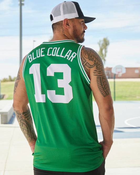 Blue Collar Jersey - Green & White