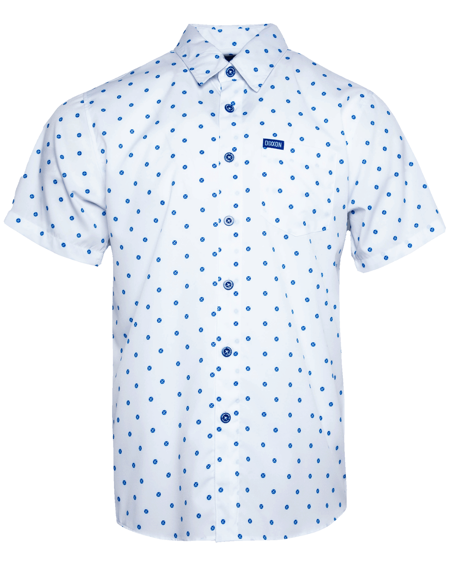 Blue Polkacide Party Shirt - White