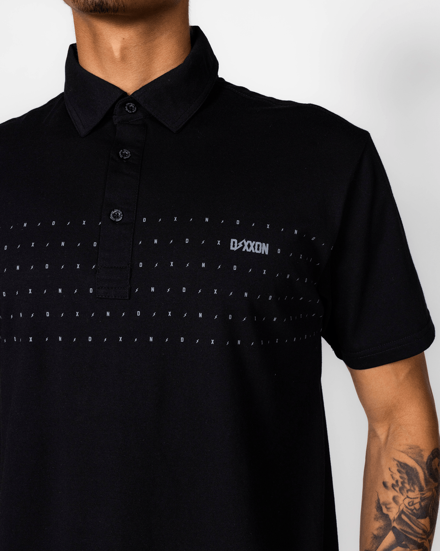 Bolt Premium Polo - Black & Gray