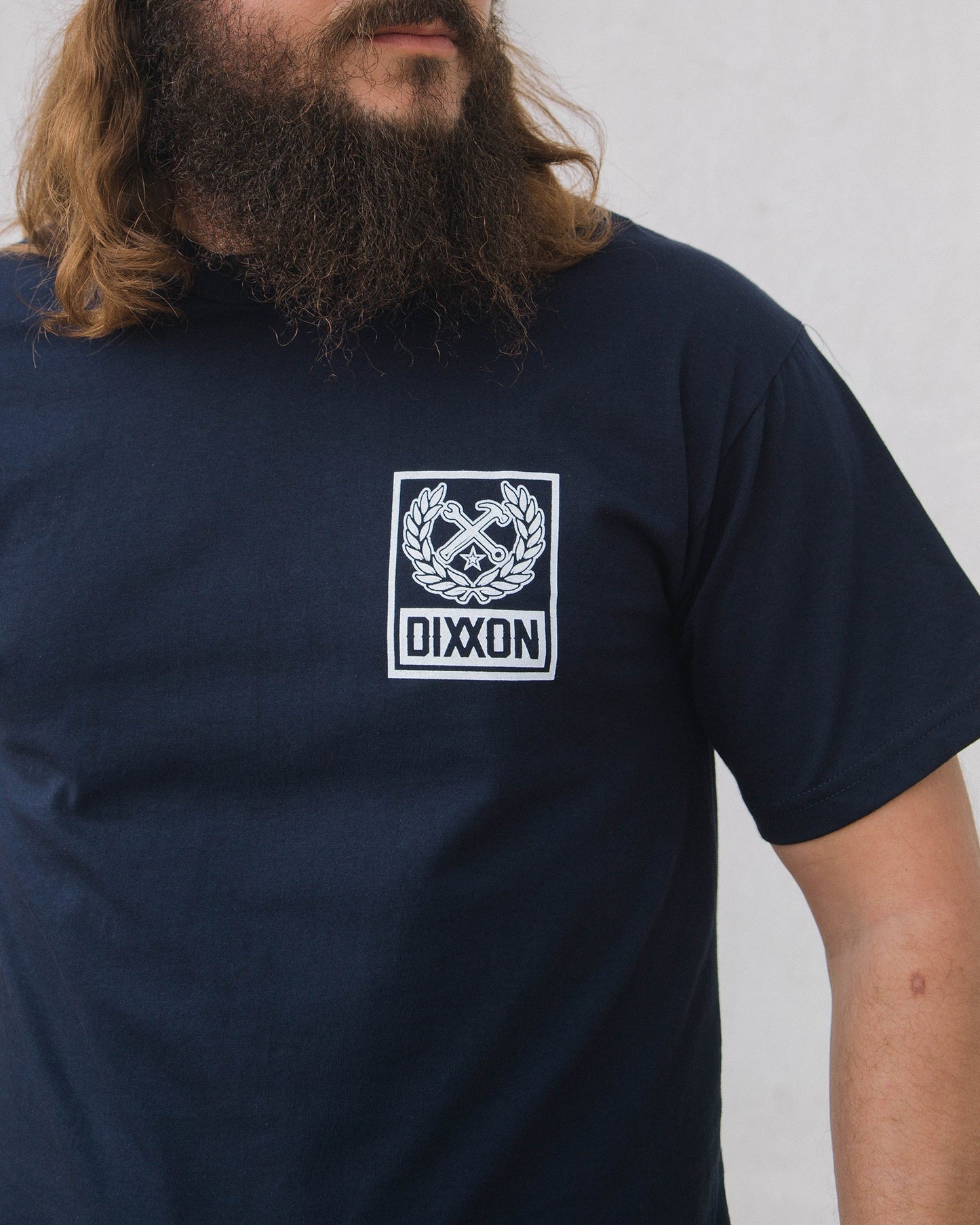 Box Crest T-Shirt - Navy & White