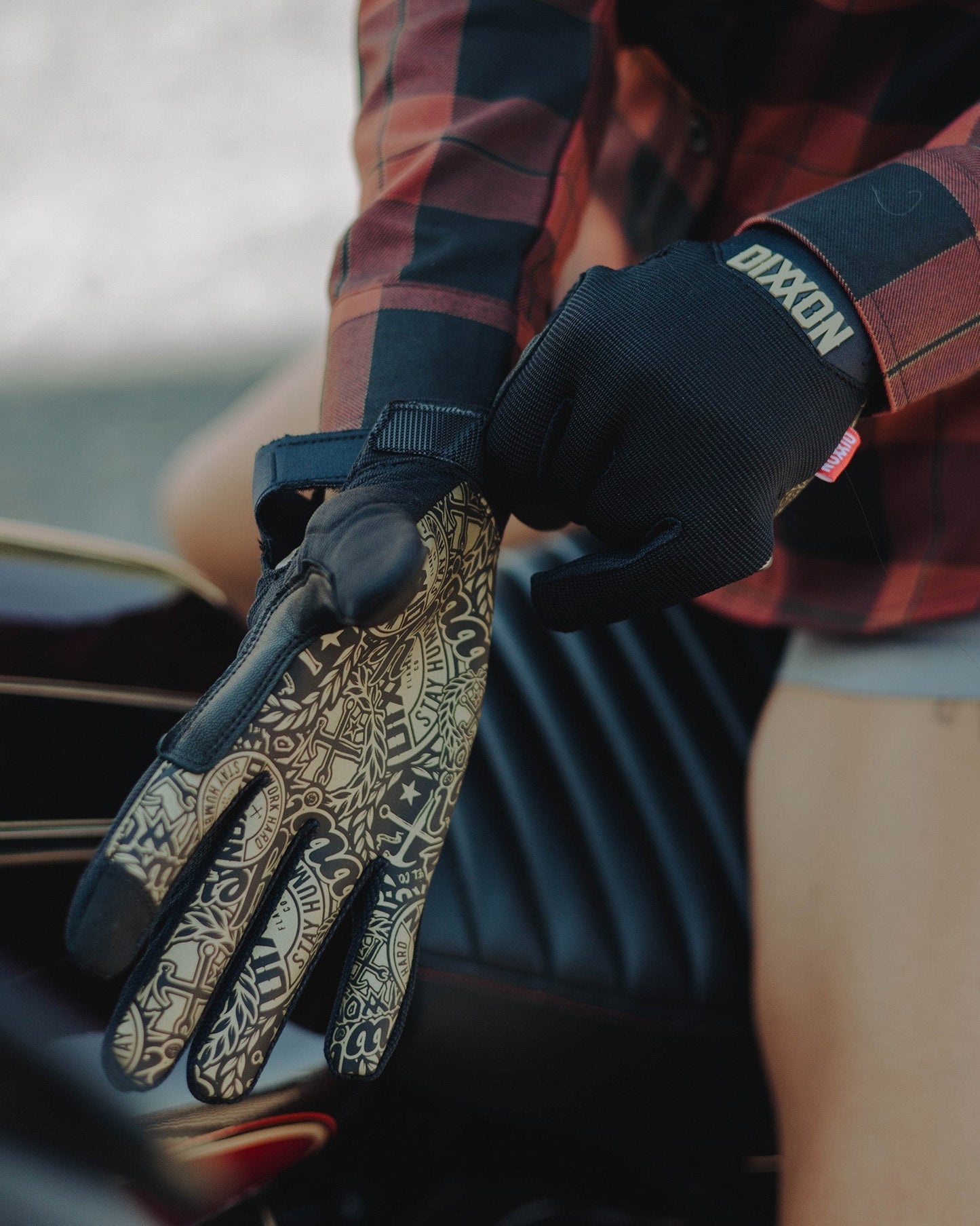 BRAAP Moto Gloves - Gold Yeww!