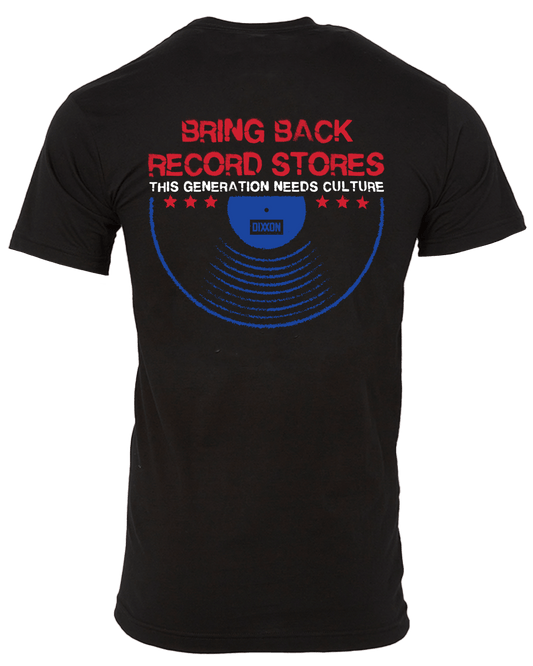 Bring Back Record Stores T-Shirt - Black