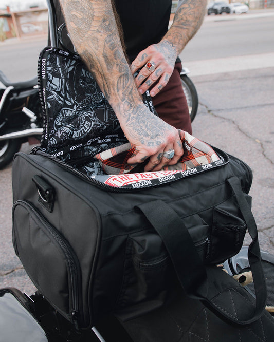 Canvas Overload Duffle Bag - Black