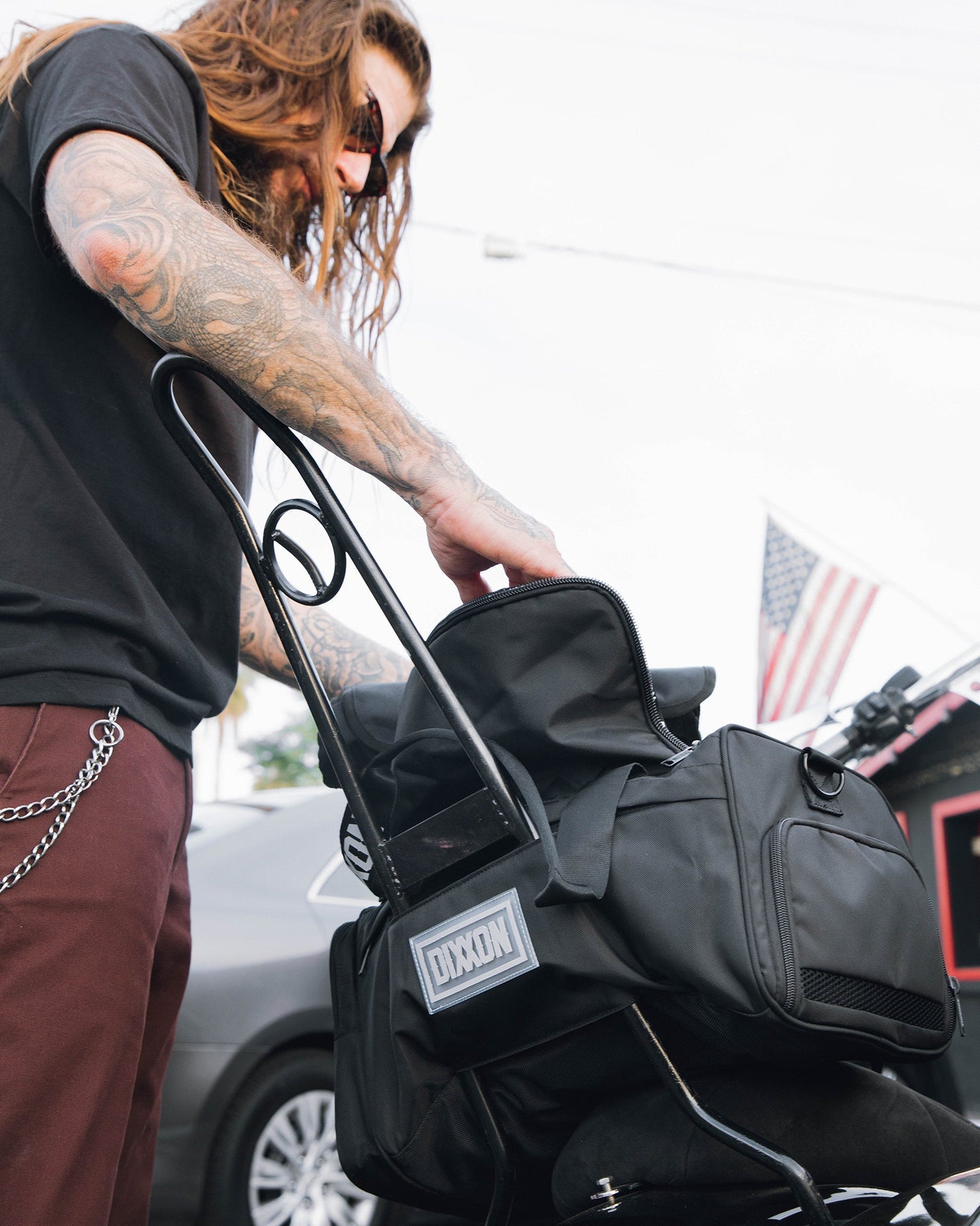 Canvas Overload Duffle Bag - Black